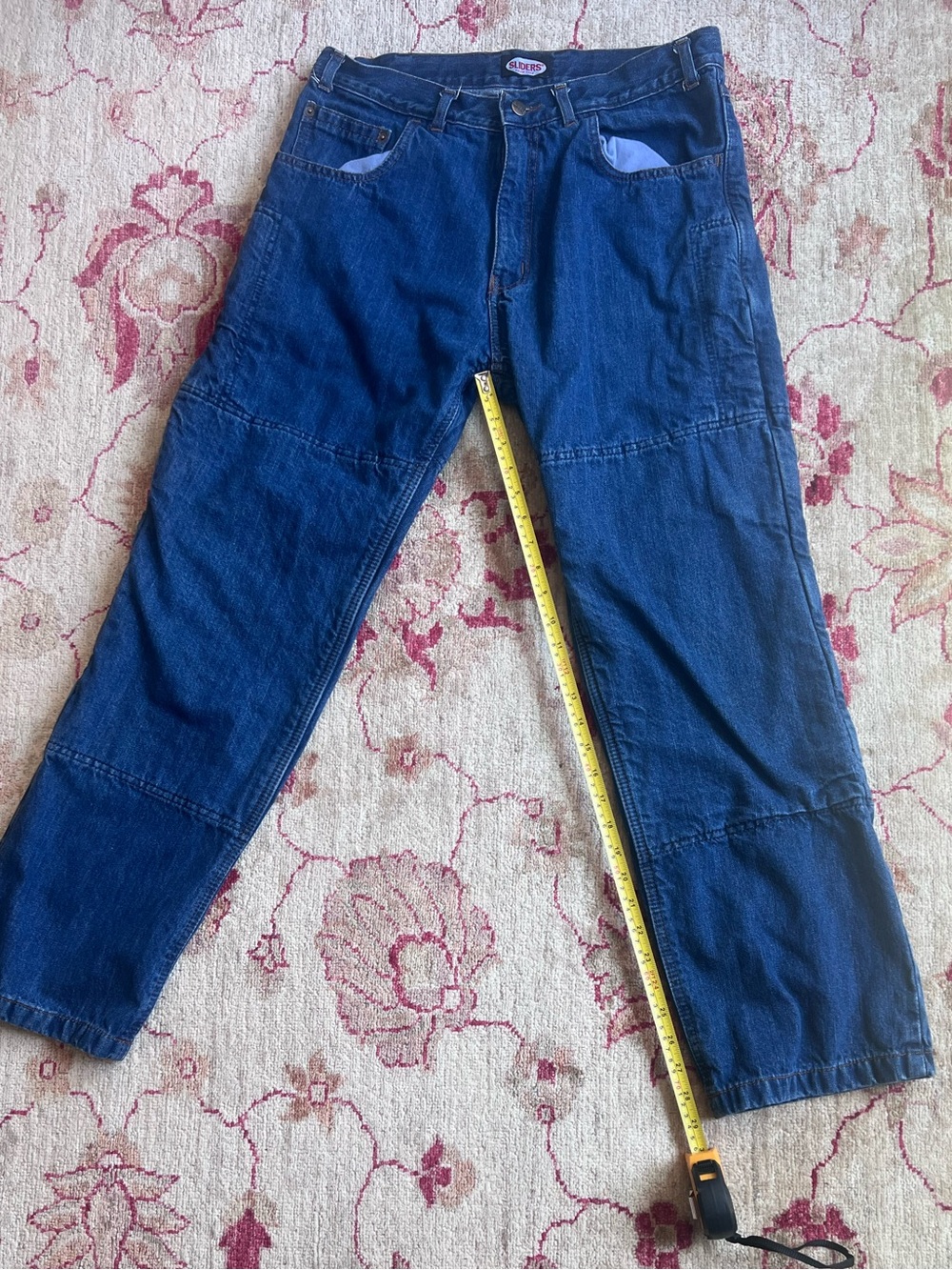 Sliders Motorcycle Riding Jeans Kevlar Reinforced Blue Denim